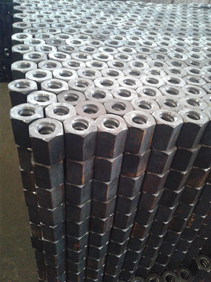 Finish-rolled threaded nut