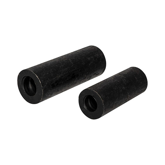 Finish-rolled threaded coupler