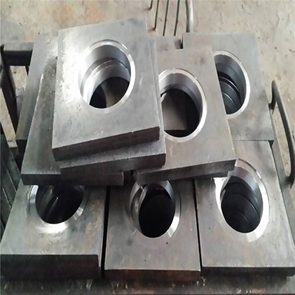 Finished-rolled threaded backing plate