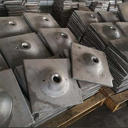 Finished-rolled threaded backing plate