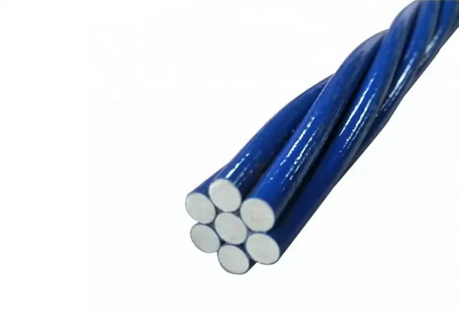 Individual Epoxy-Coated 1X7 PC Strand