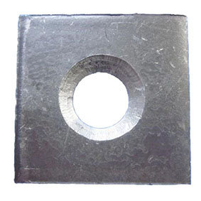 Finished-rolled threaded backing plate