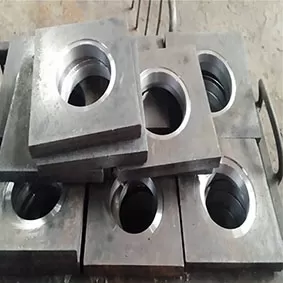 Finished-rolled threaded backing plate