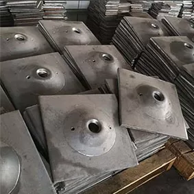 Finished-rolled threaded backing plate