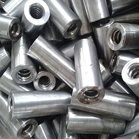 Finish-rolled threaded coupler