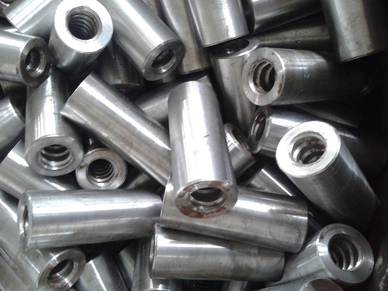 Finish-rolled threaded coupler