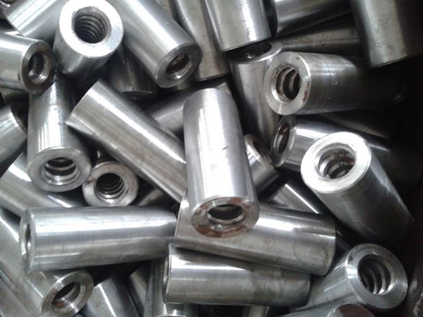 Finish-rolled threaded coupler