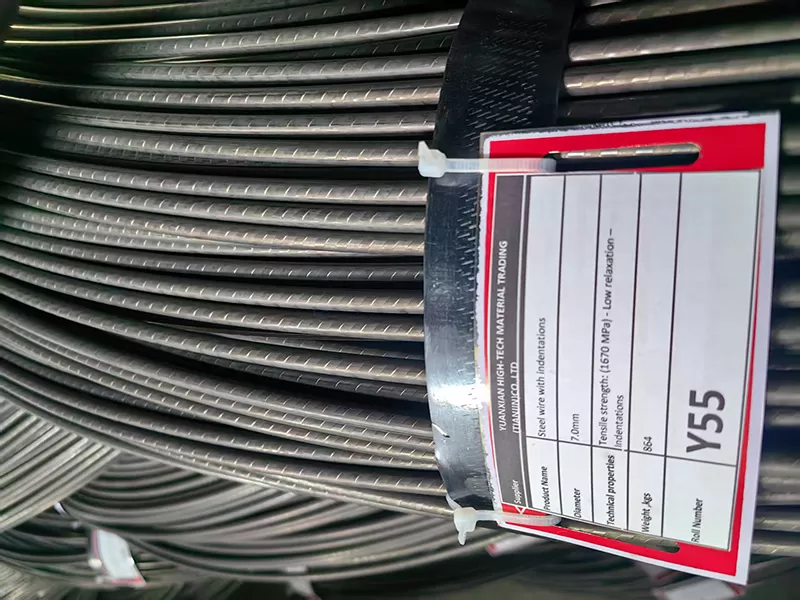 Prestressed Steel Wire with Indentations