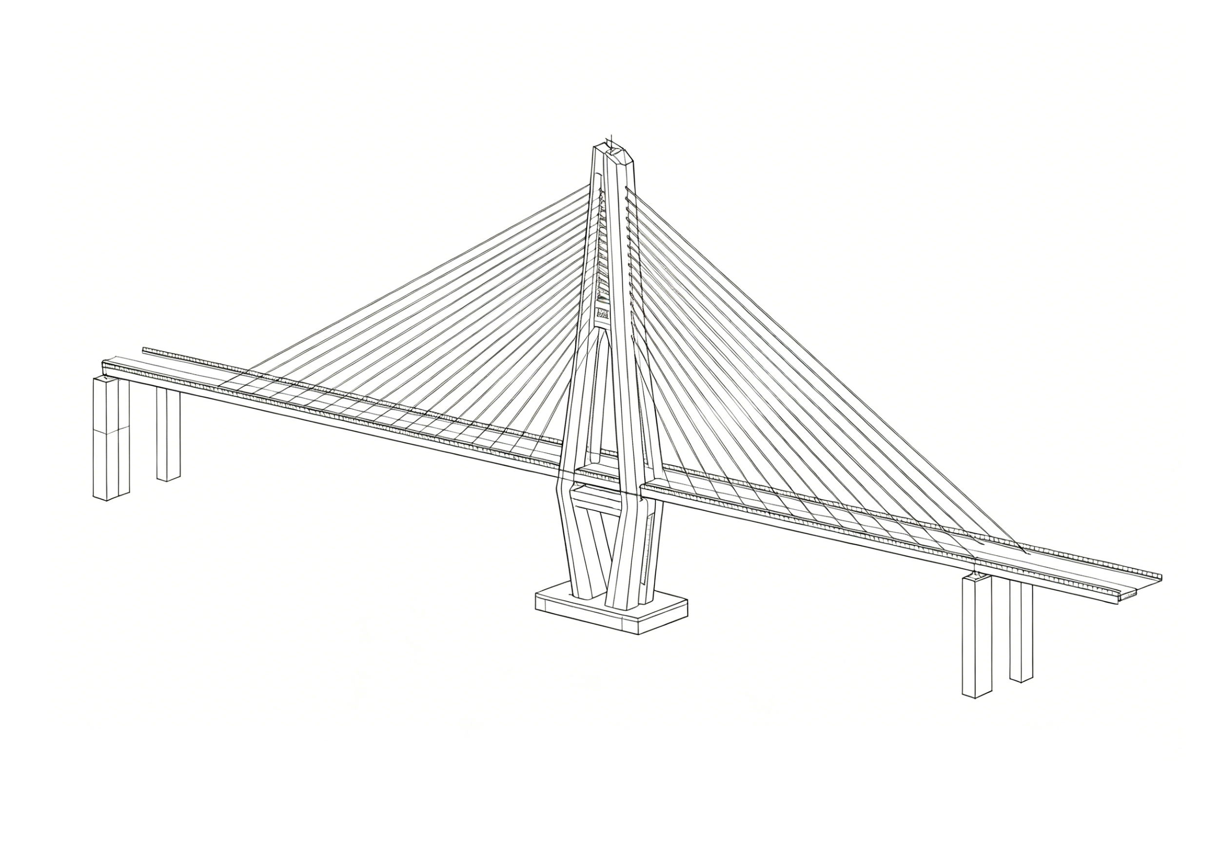 Stay Cable System for Extradosed Cable-Stayed Bridge